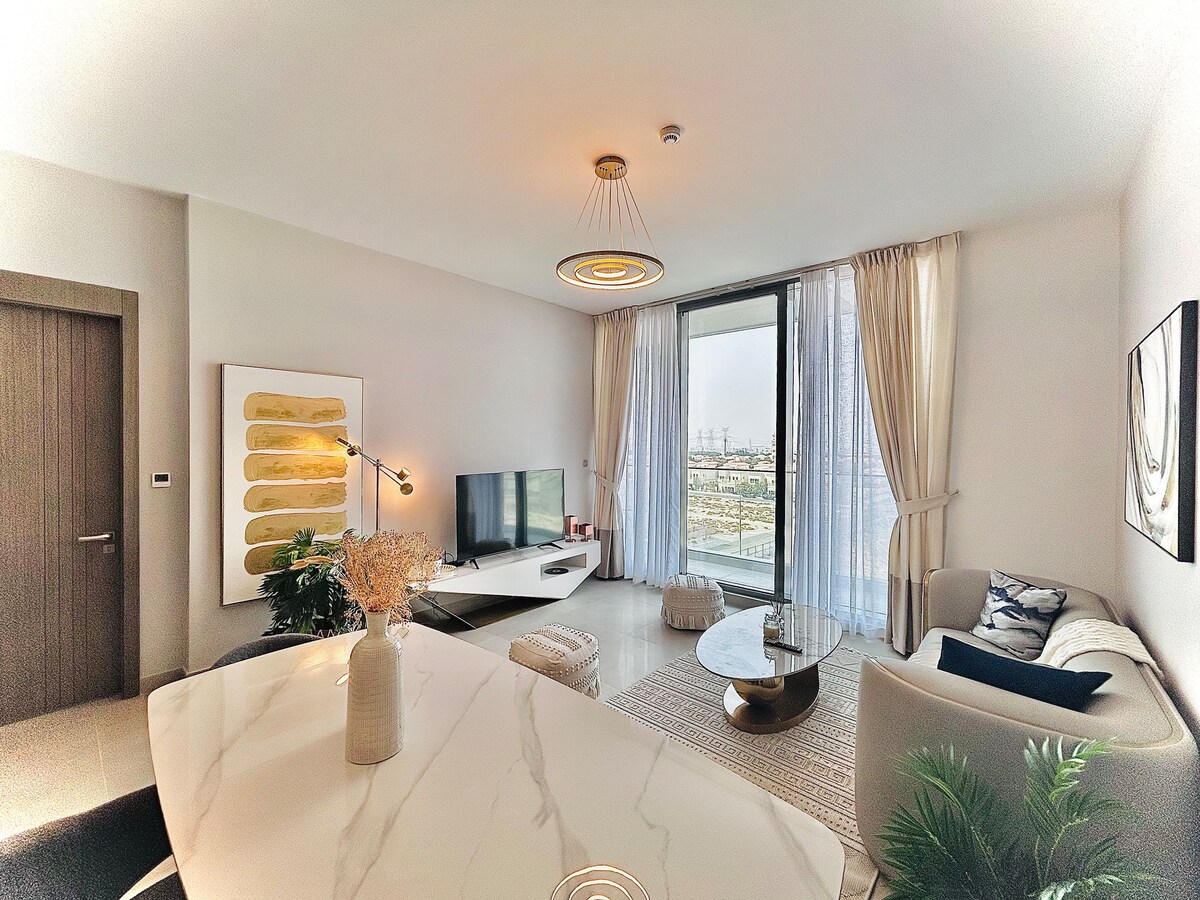 Modern 1BR | Pool & Gym | JVC