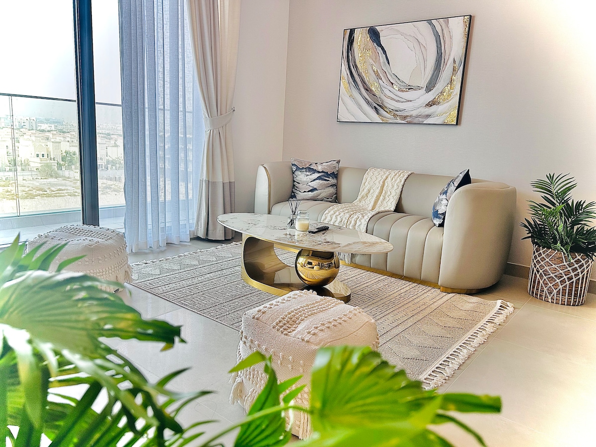 Modern 1BR | Pool & Gym | JVC