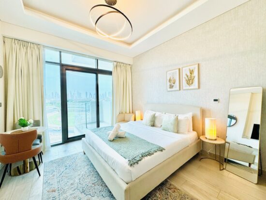 Studio w/ Burj & Skyline View | Al Jaddaf
